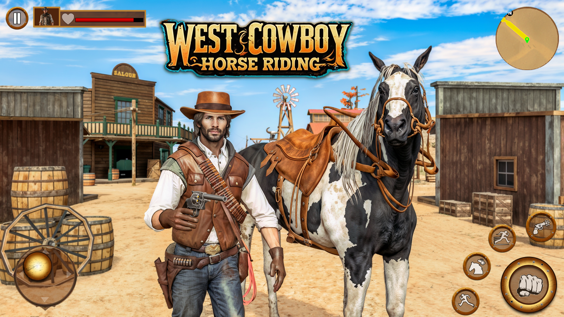 West Cowboy Horse Riding 3D